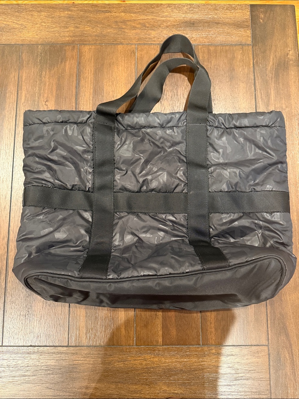 Under Armour Black Quilted Nylon Tote Bag for
